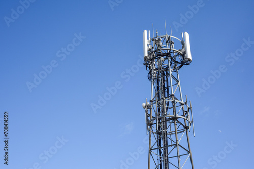 Telecomms transmitter mast for mobile phone businsses to transmit data and calls across networks