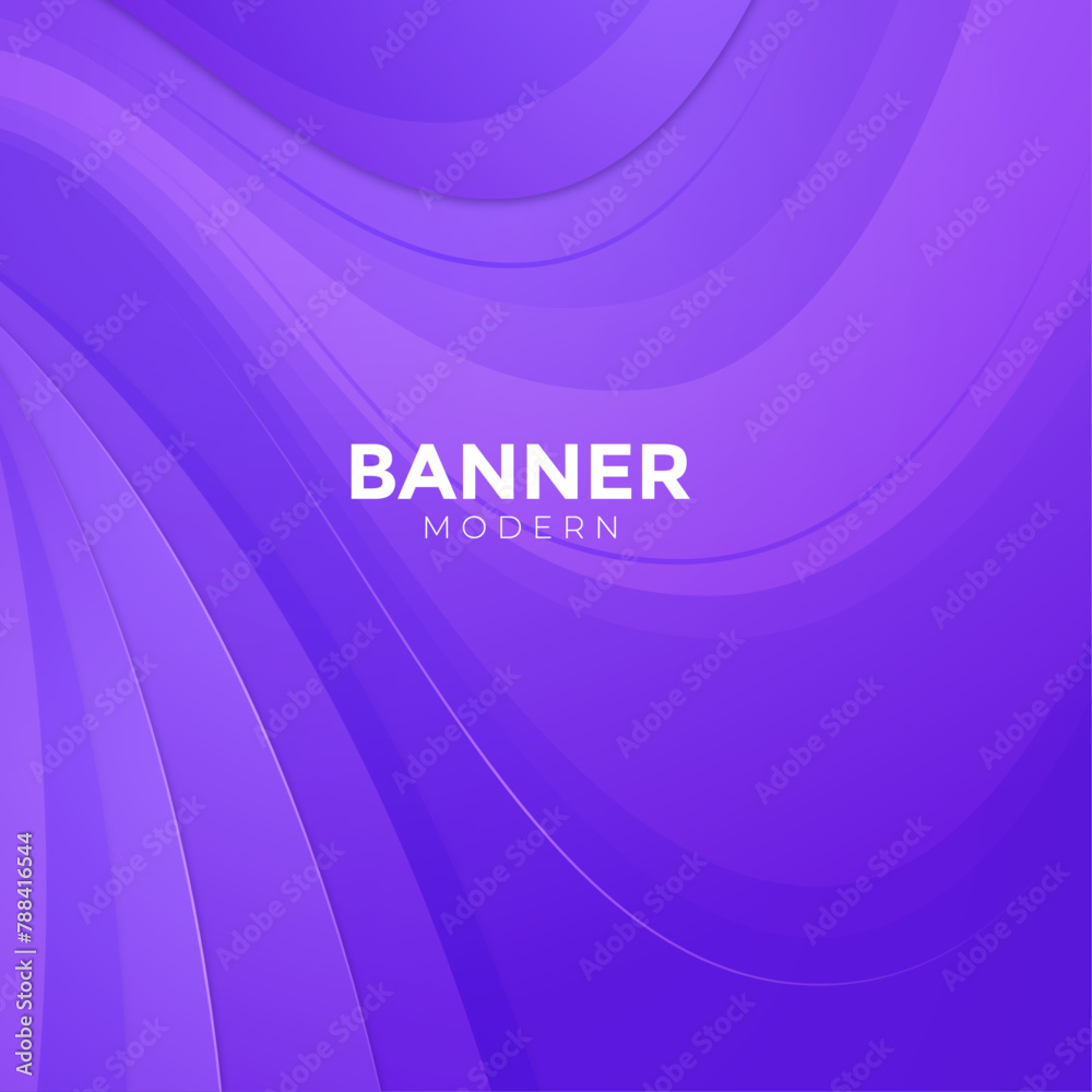 Abstract background with lines, Purple banner