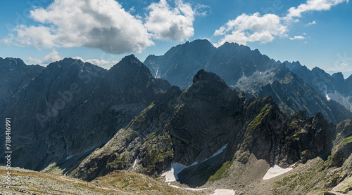 High Tatras wirh highest Gerlachovsky stit mountain peak in Slovakia photo