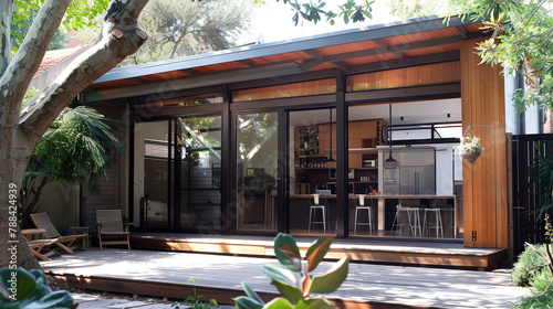  The renovation of a modern home extension in Melbourne.