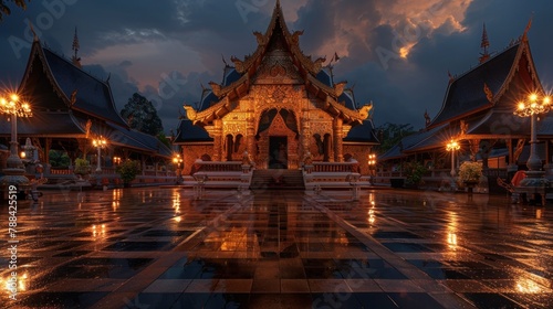 Pha Bong Temple, Chiang Mai, Thailand © suteeda