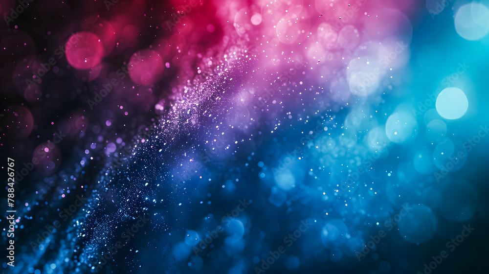 Fototapeta premium Abstract Red and blue Lights bokeh Background Vector. Bokeh light fractal beauty, neon effects, digital abstract creation come together beautifull. abstract light wallpaper 