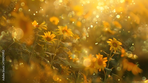Sunflowers under the sunshine