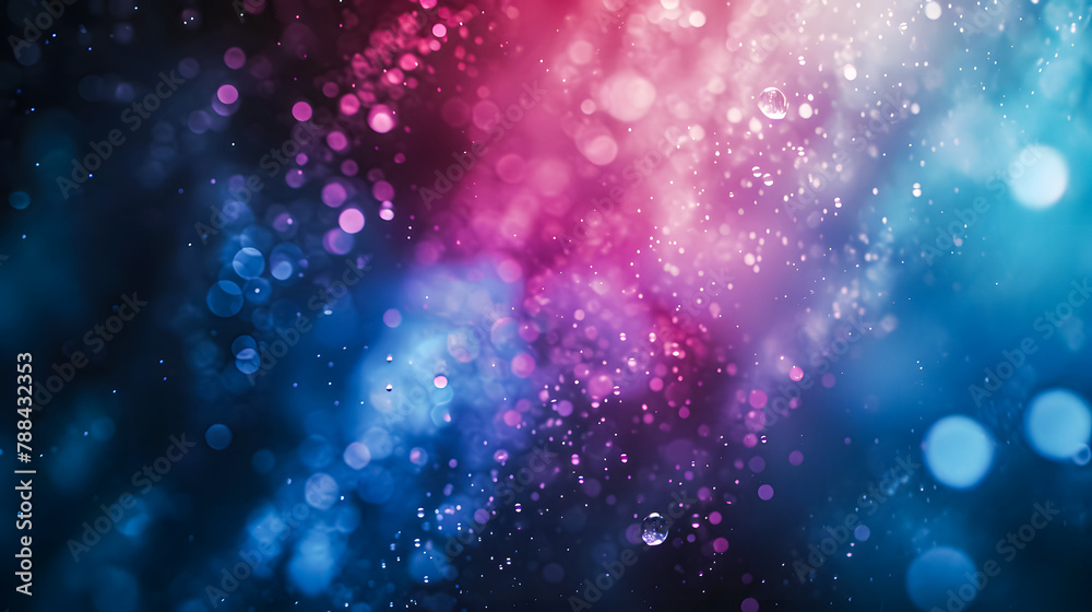 Fototapeta premium Abstract Red and blue Lights Background Vector. Bokeh light fractal beauty, neon effects, 3D rendering