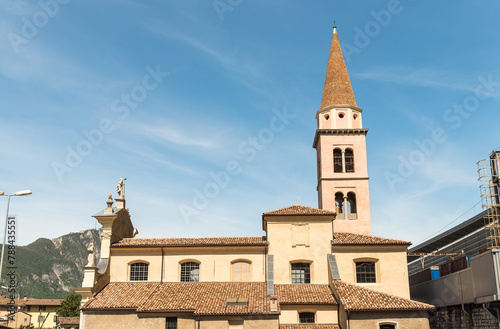 The parish church of San Carpoforo in Bissone, district of Lugano, Ticino, Switzerland.