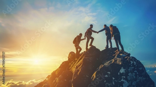 A successful mentor guiding and empowering others to achieve their goals and aspirations. 