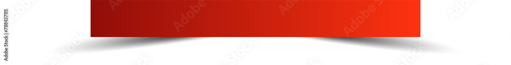 Red blank paper scraps with shadows, banners, label Red blank paper scraps with shadows, banners, label