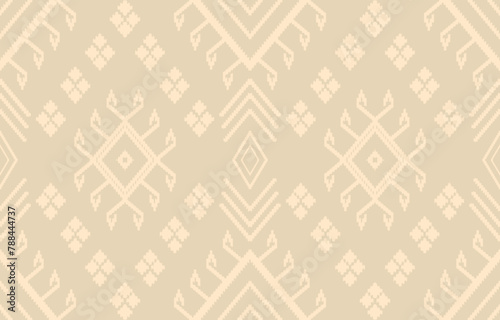 Ethnic abstract ikat art. Aztec ornament print. geometric ethnic pattern seamless  color oriental.  Design for background ,curtain, carpet, wallpaper, clothing, wrapping, Batik, vector illustration.