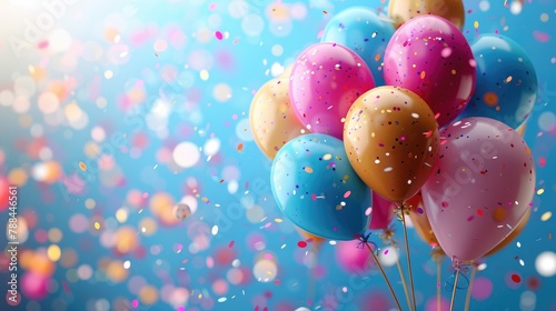 celebration background with ballons element