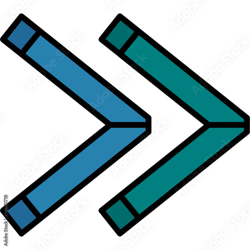 Double Chevron Icon