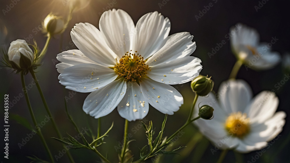 White summer flower
White summer flower