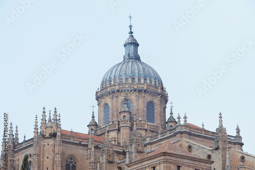 Facade of the Cathedral of Salamanca. photo