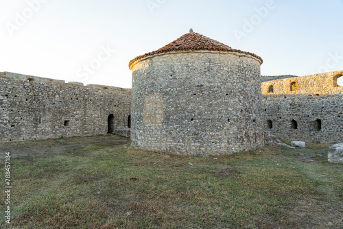 Interior of Venetian Triangular Castle,kalaja trembling venetian, Butrint-Albania.