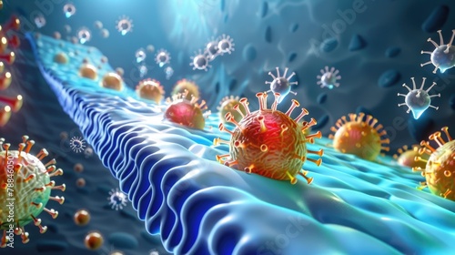 A 3D rendered illustration of the critical role of cholesterol derivatives in the skin's synthesis of Vitamin D under UV light