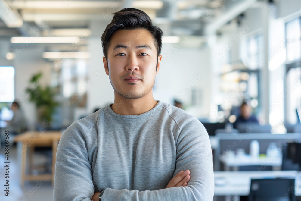 Asian businessman in a modern office Asian businessman in a modern office