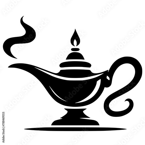 Silhouette of Aladdin's lamp