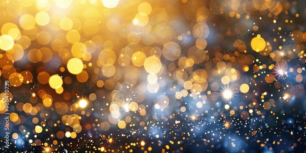 Golden Sunset Bokeh Lights Abstract Background with Festive Glowing Circles and Soft Blurred Circles for Design Inspiration Golden Sunset Bokeh Lights Abstract Background with Festive Glowing Circles and Soft Blurred Circles for Design Inspiration