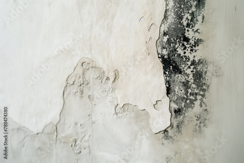 Black mold on the wall surface