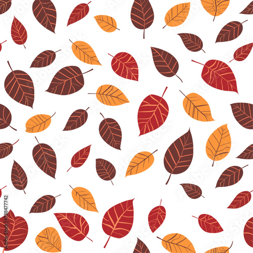 leaves and stones, harmoniously blended with warm autumn colors