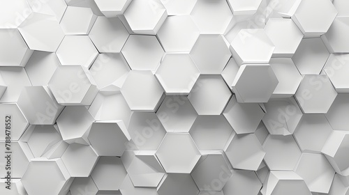 Abstract Geometric white Background