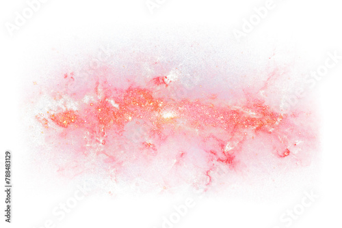 Png red milky way clipart, space aesthetic, transparent background