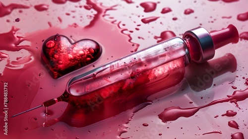 Love's Life-giving Power: A Heart-shaped Vial of Blood in Medical Research