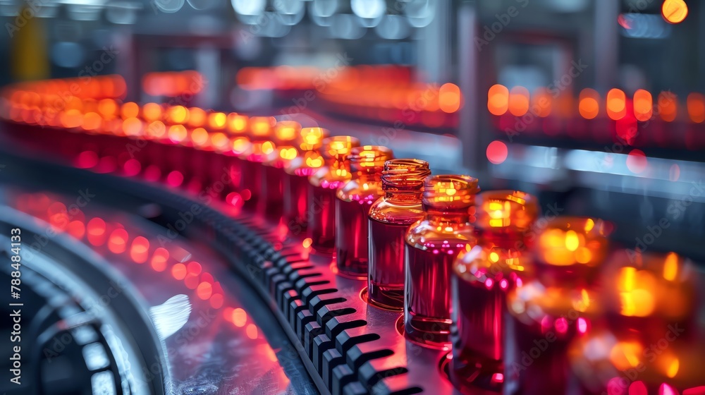 Obraz premium Pharmaceutical delivery, sterile packaging, RFID tags, menufacturing