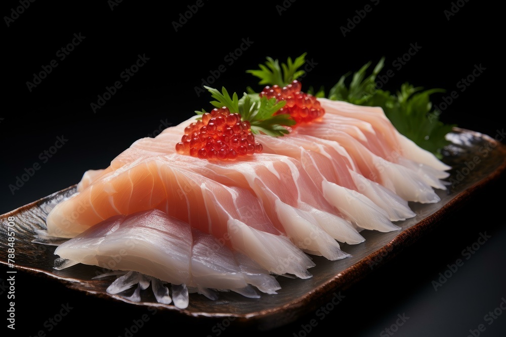 Firm Raw fish fillet. Tilapia meal dinner. Generate Ai Firm Raw fish fillet. Tilapia meal dinner. Generate Ai