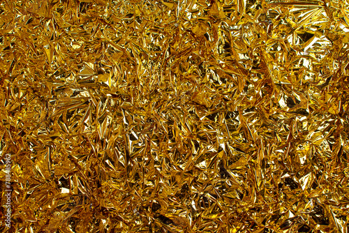 Background made of yellow
foil