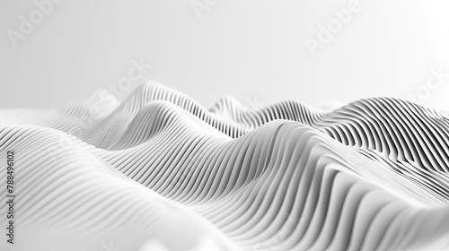 Abstract Monochrome Wave Pattern, A seamless, flowing, monochrome wave design with a smooth texture.