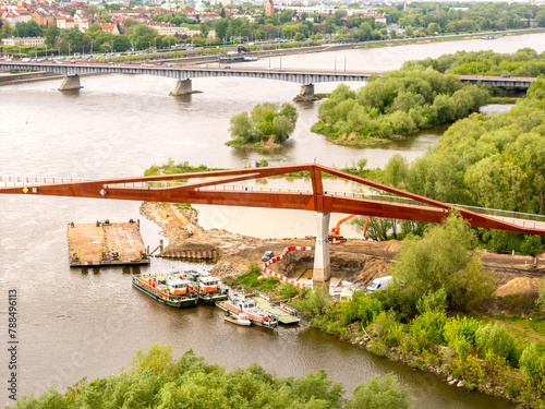 Warszawa, panorama miasta z okolicy mostu Świętokrzyskiego