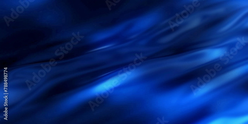 Black dark azure cobalt sapphire blue wave abstract background. Color gradient. Geometric shape. Wave, wavy curved line. Rough grunge grain noise. Light neon metallic shine shimmer bright. Design.	

