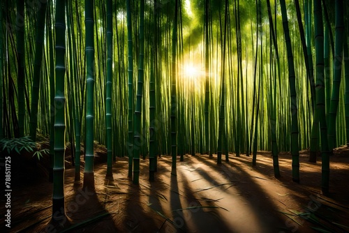 bamboo forest in the morning