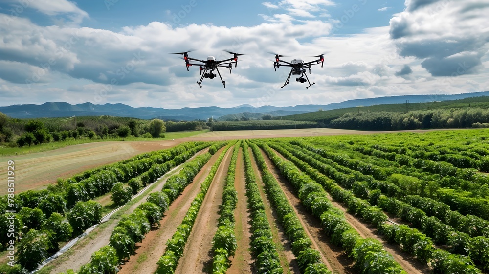 Drones Revolutionizing Precision Agriculture: Aerial Crop Health Monitoring in Lush Farms Drones Revolutionizing Precision Agriculture: Aerial Crop Health Monitoring in Lush Farms