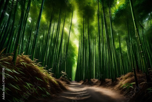 bamboo forest in the morning