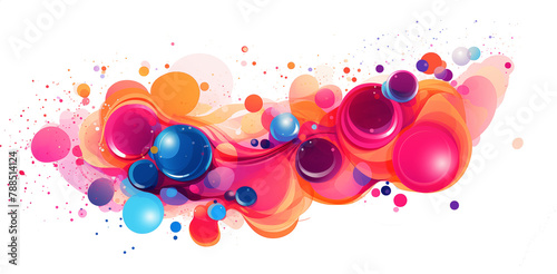 paint splashes background. Vibrant Color Splash Abstract isolated on transparent. the concepts of creativity and energy 