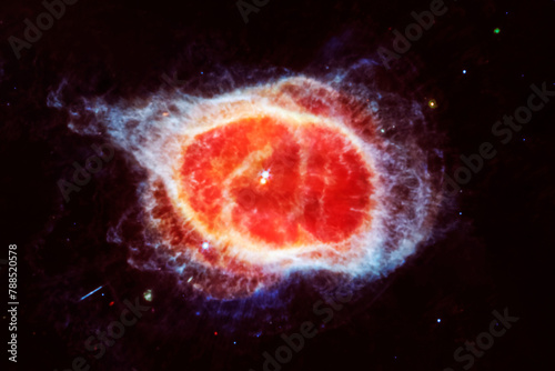 Fototapeta Naklejka Na Ścianę i Meble -  A distant galaxy in deep space. Elements of this image furnished by NASA