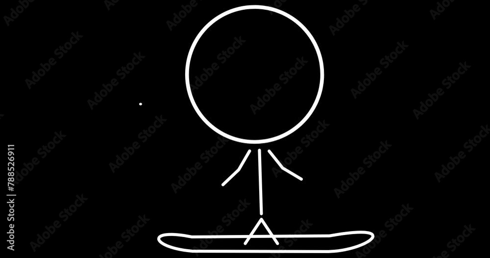 Snowboarder on snowboard Snowboarder on snowboard