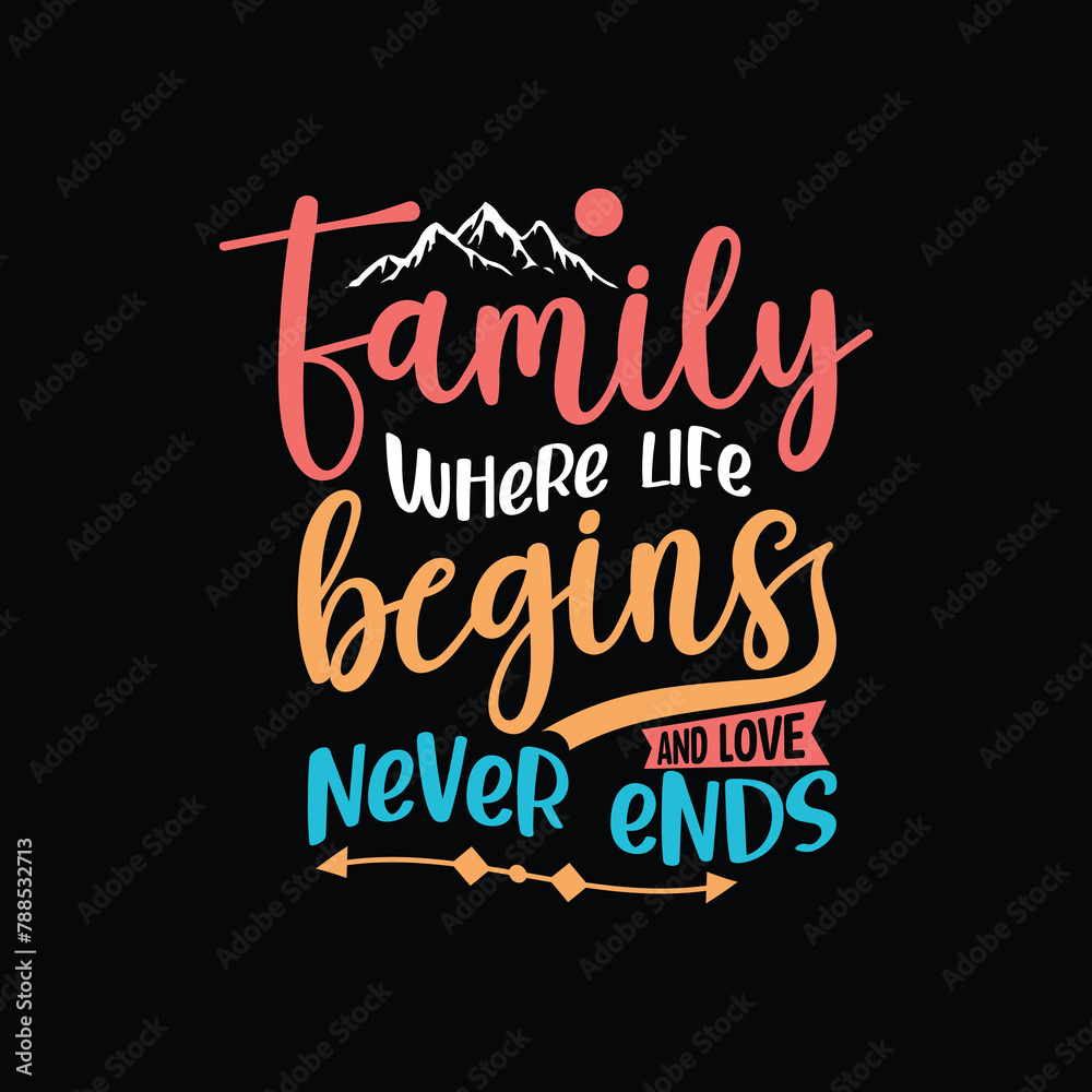 family reunion t shirt design,  lettering for social get togethers with the family and relatives. Reunion celebration template sign vector