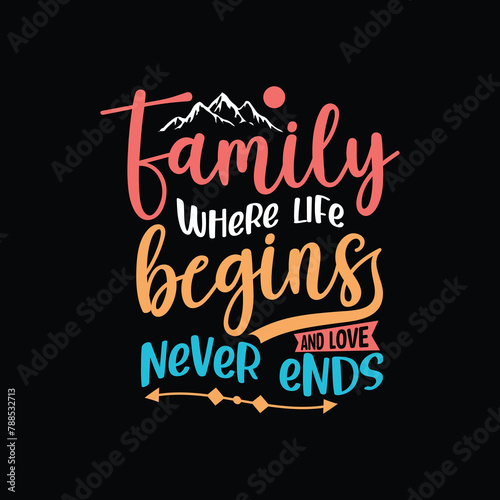 family reunion t shirt design   lettering for social get togethers with the family and relatives. Reunion celebration template sign vector