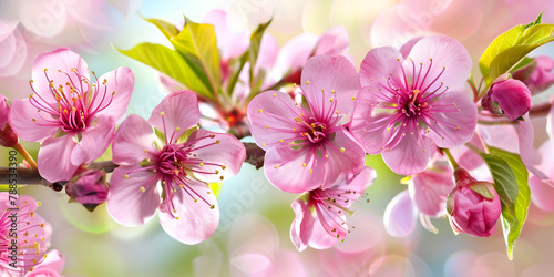 pink flowers in spring © Laiba