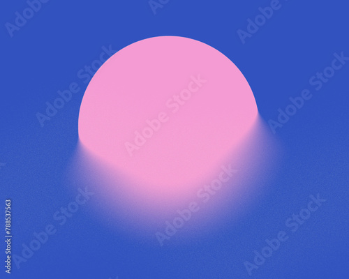 Mix color, cute pink blue pastel aurora blur gradient circle design cloud shape, in aesthetic risography style design, background, noise and blurry, blank circle space for text, banner, bubble