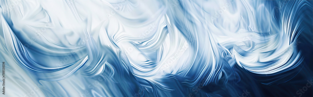 Obraz premium Abstract blue background with waves 