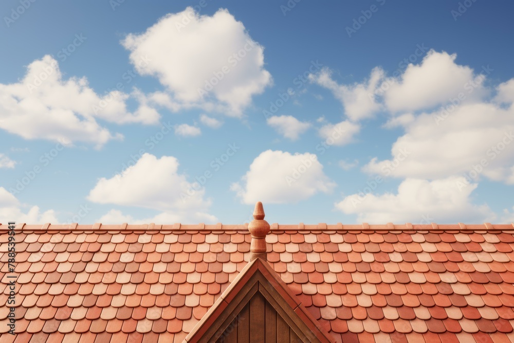 Durable Roof background mockup. Top texture. Generate Ai