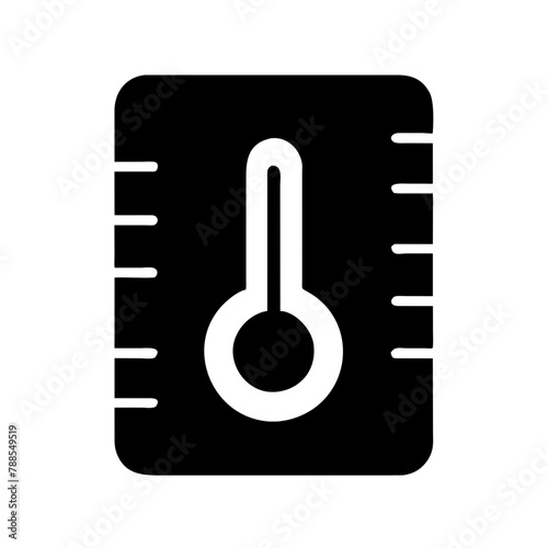 Thermostat icon vector graphics element silhouette technology industry innovation sign symbol illustration on a Transparent Background