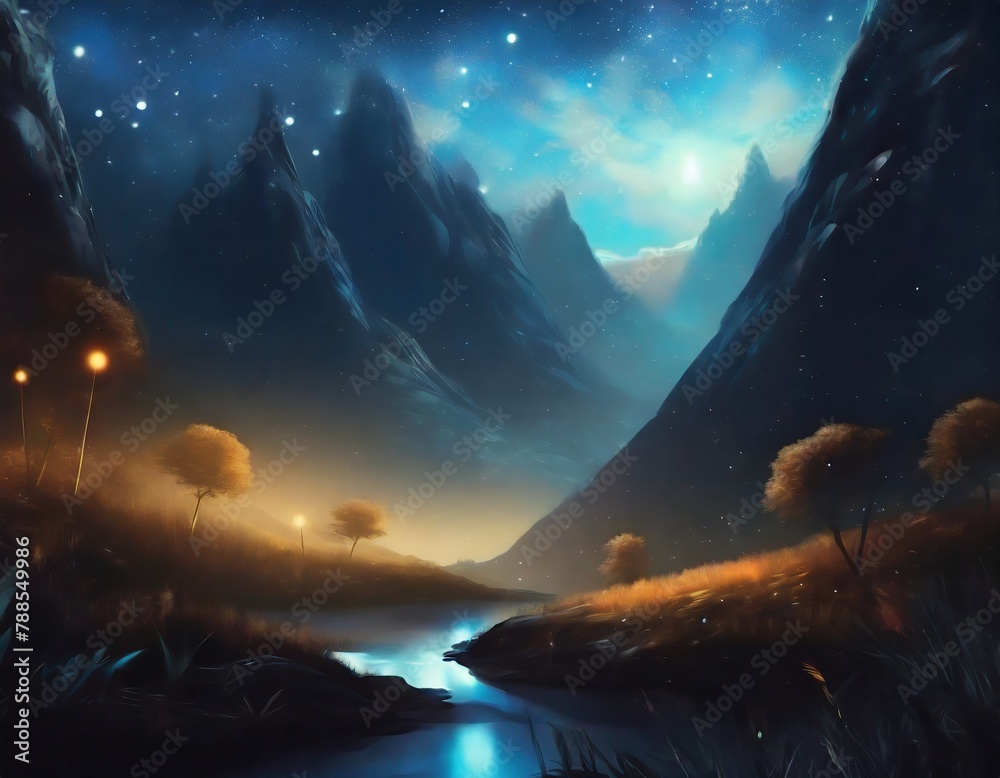 Fototapeta premium sunrise in the mountains