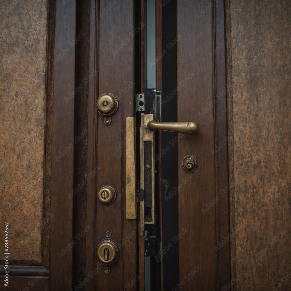 Collection of house door elements for opening and closing interior design concept Collection of house door elements for opening and closing interior design concept