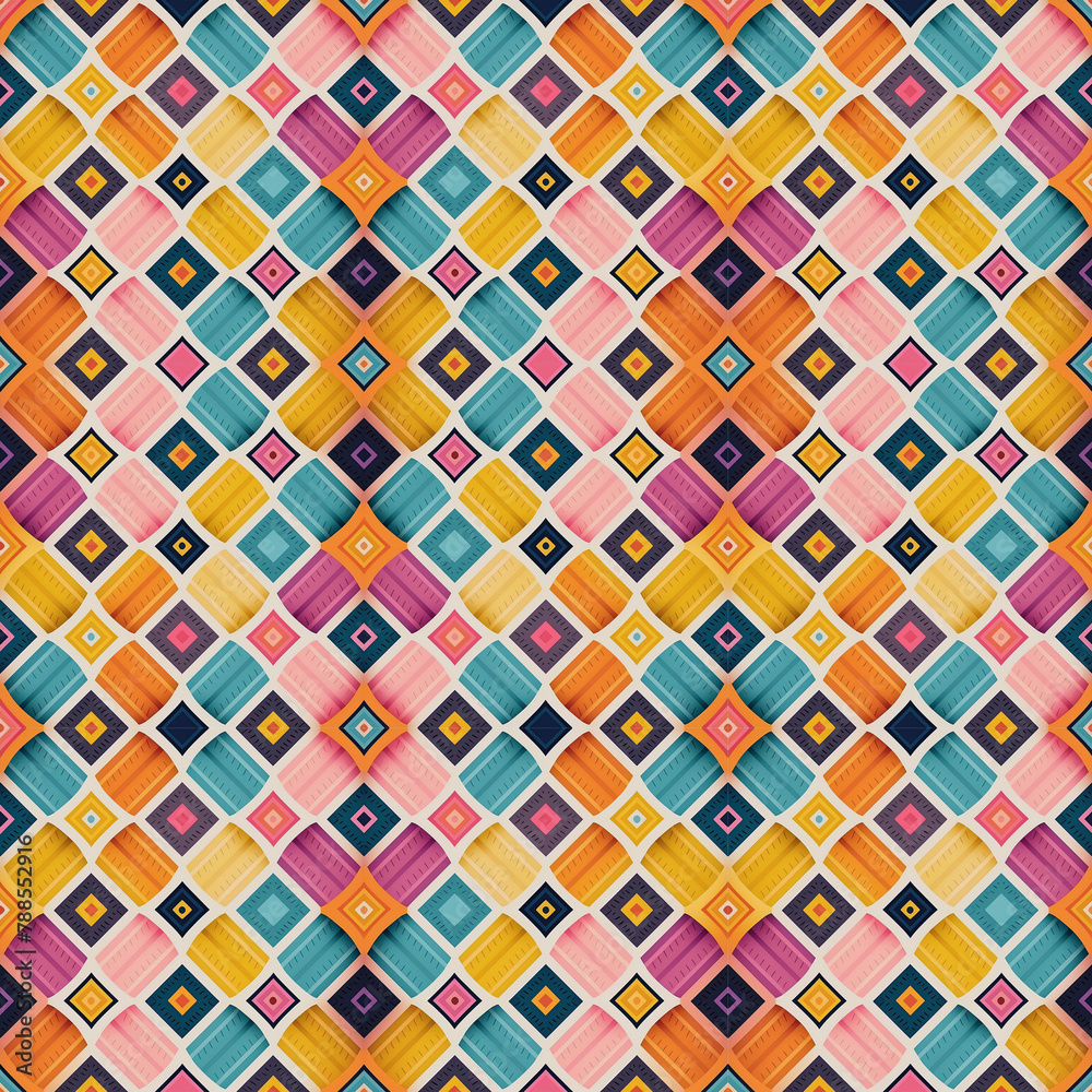 seamless pattern with shapes