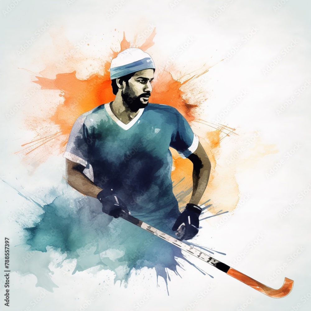 Abstract vector illustration National sports day.illustration