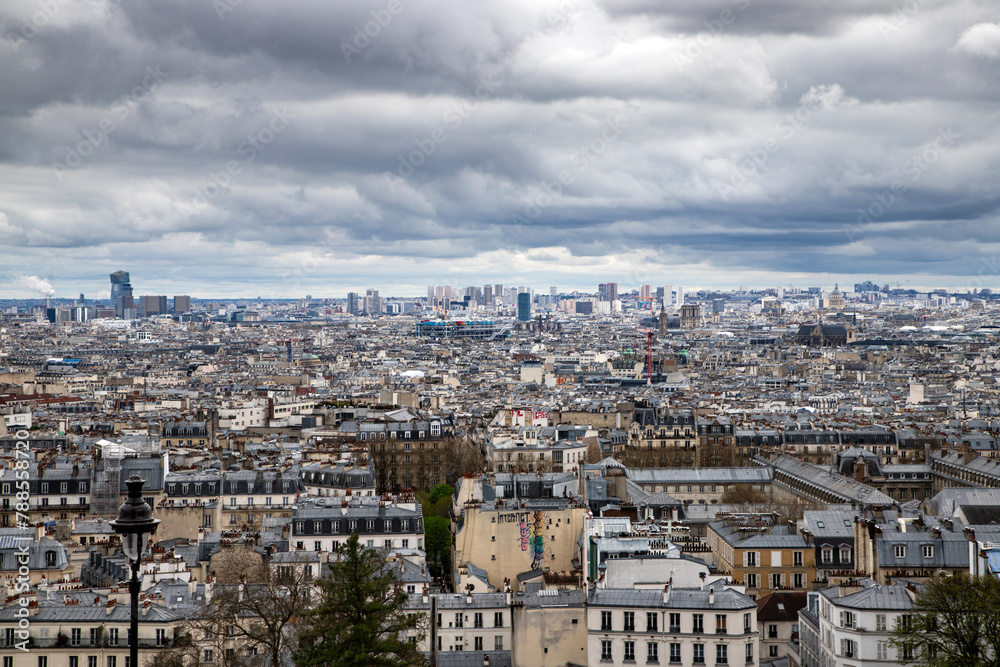 Fototapeta premium earial view over Paris, France